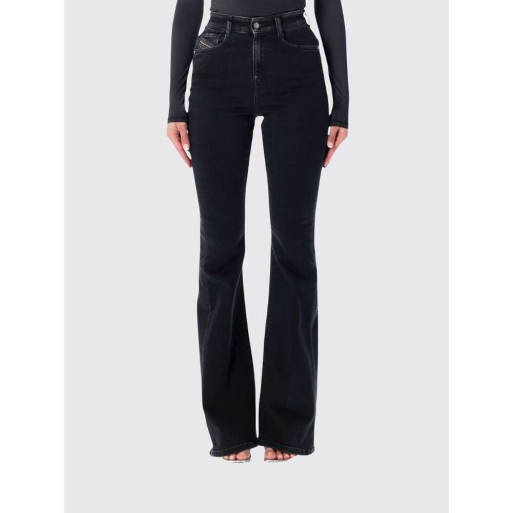 Diesel Women Diesel High-Waisted Flared 5-Pocket Cotton Denim Jeans
